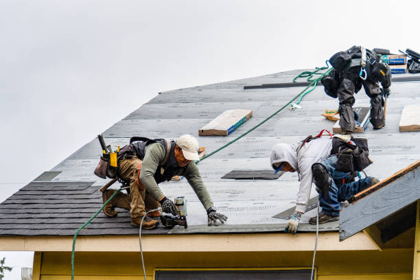 Professional Gutter Installation technician working in Greenville, WV